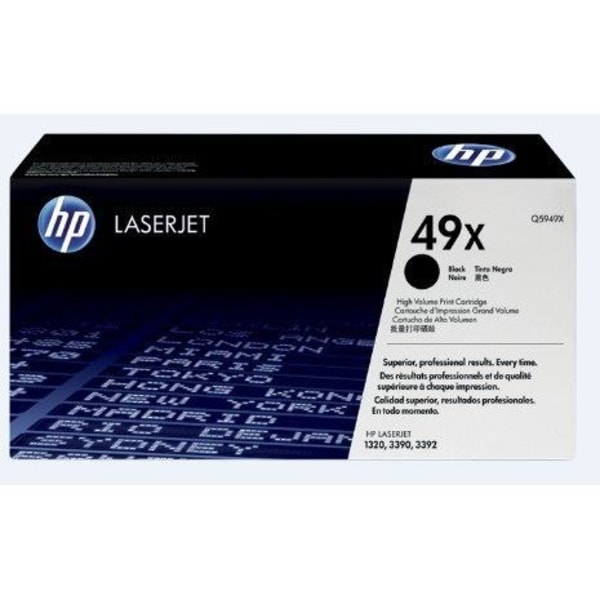 HP 49X (Q5949X) mustesäiliö HP LaserJet 1320/3390/3392 - Tuotto 6000 sivua