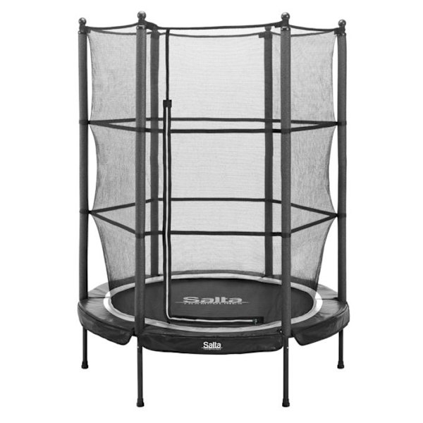 Trampolin - Hoppe - Junior 5426A - Rund - 140 cm - Sort Svart