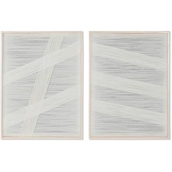 Maalaus - KOTI ESPRIT - Urban - 60 x 3 x 80 cm - Seinäkoristelu - 2 kpl