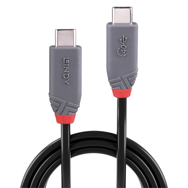 LINDY USB 4 type C kabel 80 cm - 40Gbps 8K 60Hz