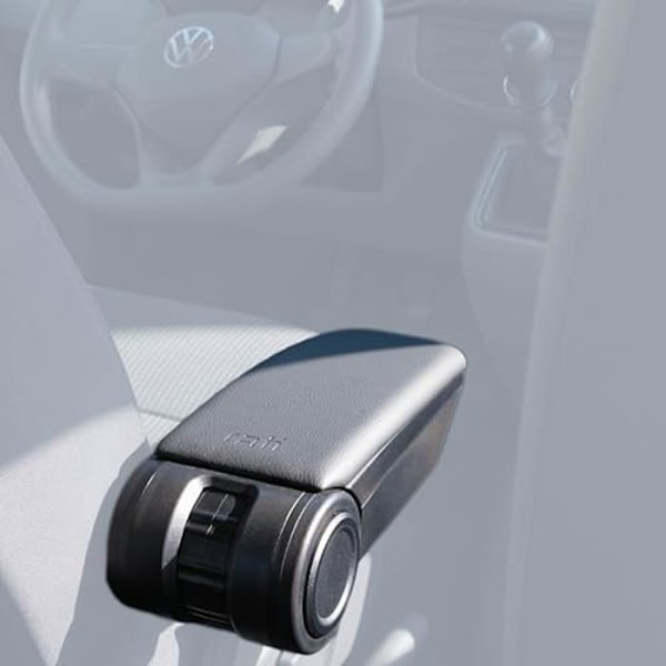Käsinoja - RATI - ARMSTER 3 SM - Yhteensopiva VW T5 2003-2016 - Musta keinonahka - Ergonominen Svart
