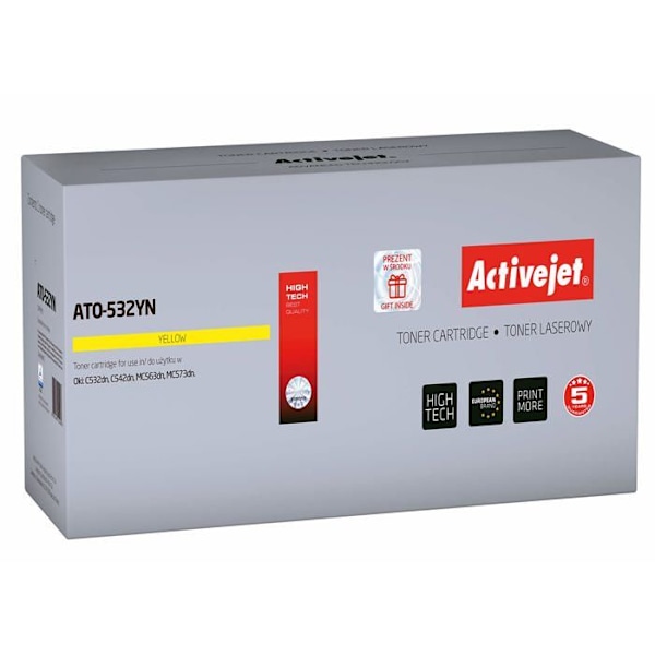 Activejet printer cartridge - ATO-532YN - erstatningstoner gul 46490401
