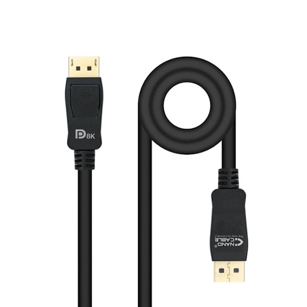 DisplayPort-kaapeli NANOCABLE HDR 8K Ultra HD Musta - - - NANOCABLE