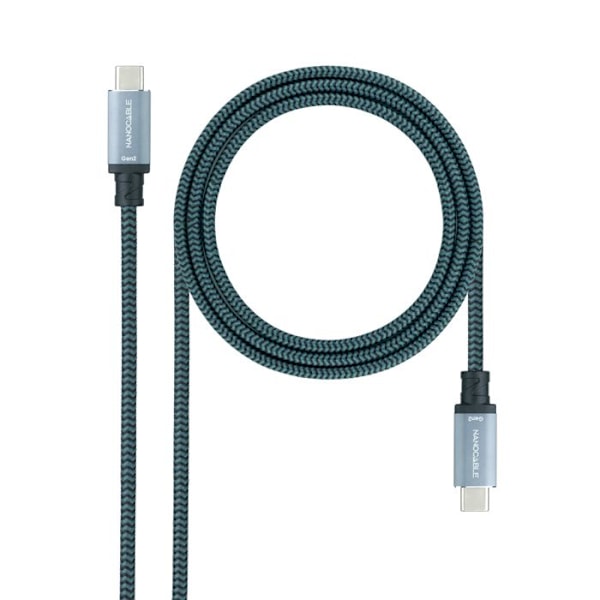 NANOCABLE 10.01.4103-COMB - USB 3.2 Gen2x2 20Gbps 5A/100W, 4K/60Hz, USB-C han til USB-C hankabel, sort, 3 m