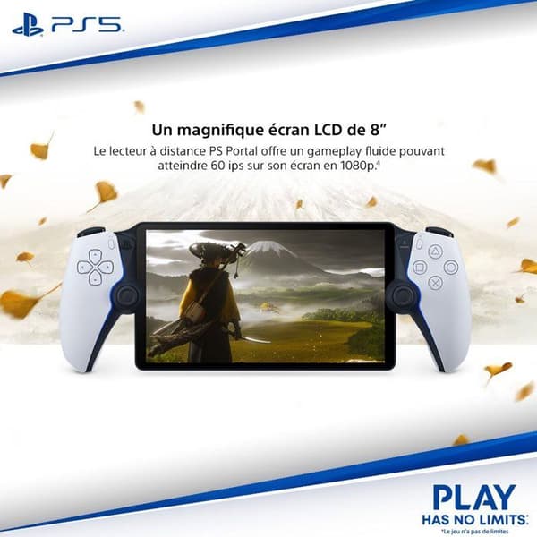 PlayStation-portaali vit svart