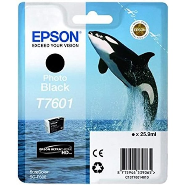 EPSON T7601 sort blækpatron - Orca (C13T76014010)