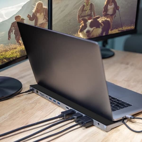 USB-C dockningsstation för tre skärmar - j5create - JCD543