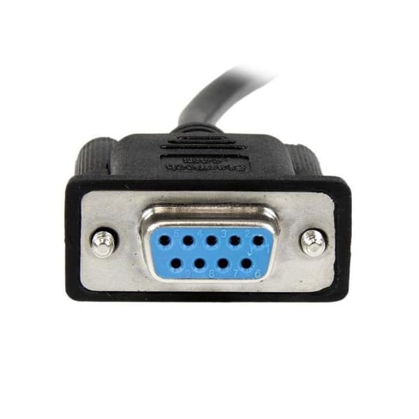 DB9 RS232 seriell nollmodemkabel - STARTECH - 2 m - Svart