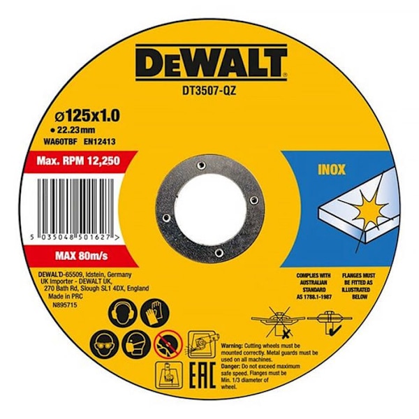 Inox-leikkurit - DEWALT - DT3507-QZ - 10 kpl