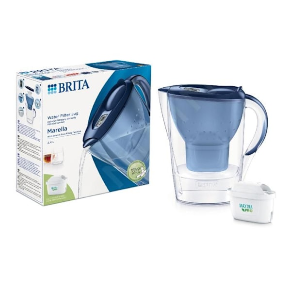 Brita Carafes Karafefilter Marella Cool Memo, volumen 2,4 l, filter MX PRO, blå 1052799