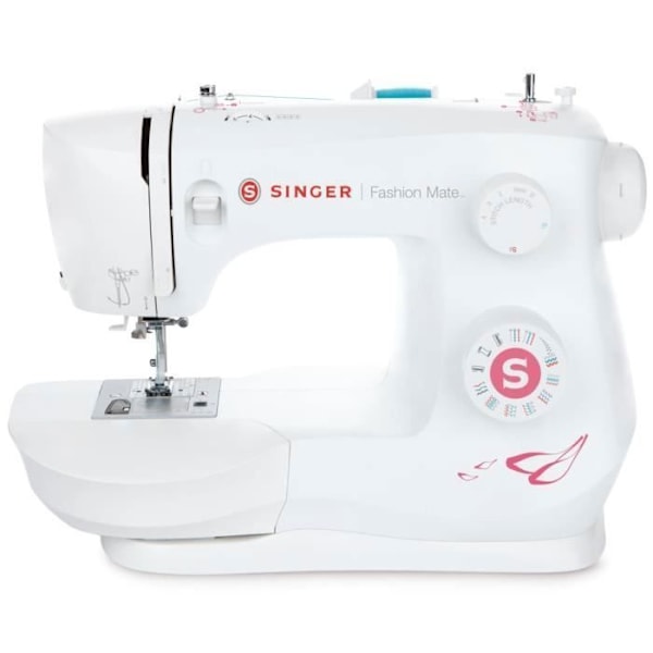 Singer Fashion Mate Hvid 3333 - 23 forudprogrammerede stingmønstre Vit