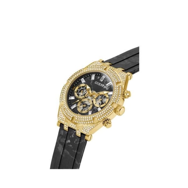 Kello - Guess - GW0418G2 - Analooginen - Silikoni - Vesitiiviys 5 ATM Svart