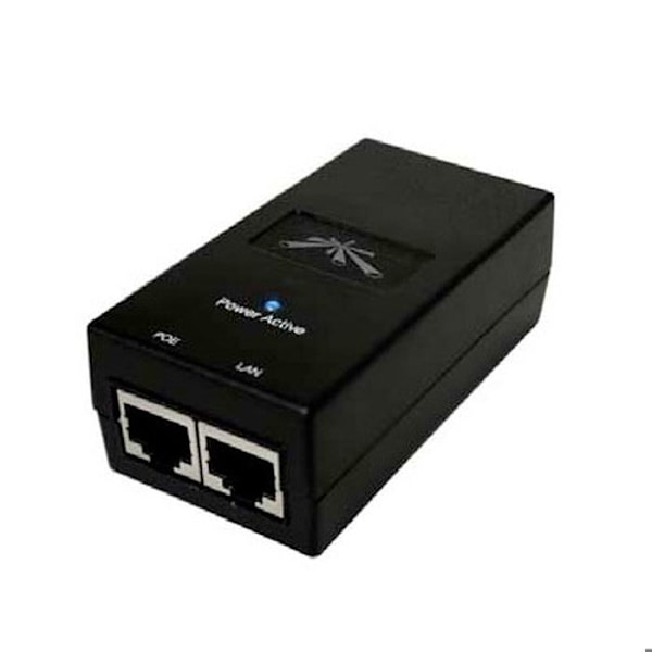 Extern kraftinjektor - Ubiquiti - POE-48-24W-G - 1 x Gigabit LAN - RJ-45 - 24W