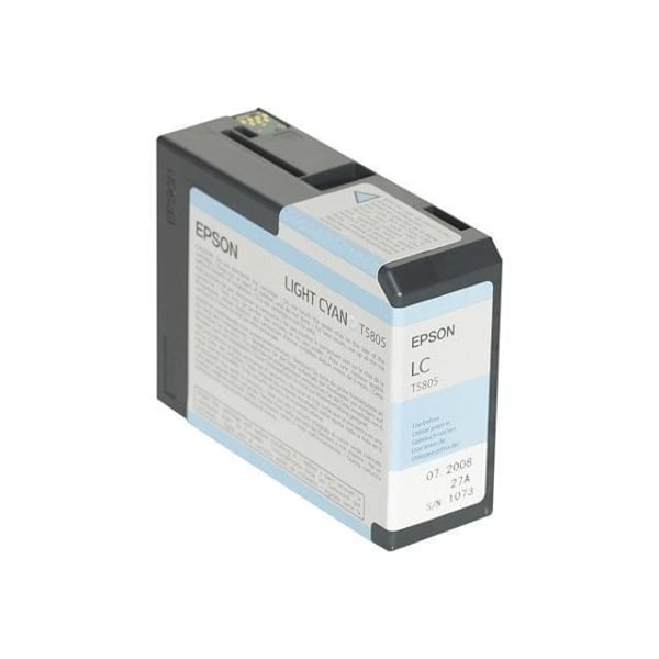 EPSON Pack of 1 Patruuna T5805 - Vaalea syaani - Vakio 80ml