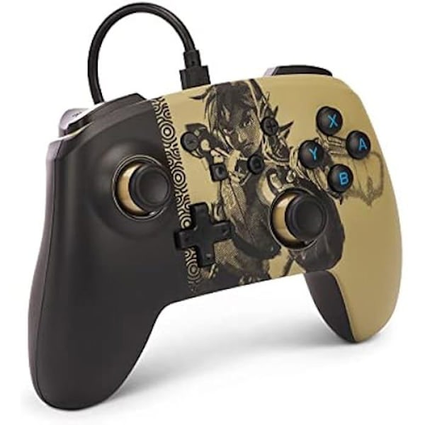 Spilcontroller - PowerA - Switch OLED og Nintendo Switch Lite - Kablet - USB-kabel 3m - 3.5mm lydstik Forntida bågskytt