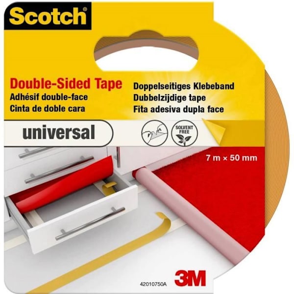 Teippi - 3M - Scotch® 42010750 - Vaaleanruskea - 7 m x 50 mm - 1 kpl ljusbrun