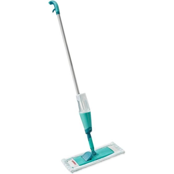 Leifheit Easy Spray XL 56690 - 360° kääntyvä moppi integroitu suihkupullolla, mikro duo -päällinen Turkis/grå