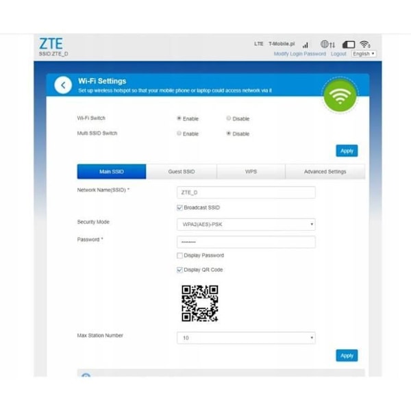 ZTE Puola Modeemi ZTE LTE valkoinen - MF79U