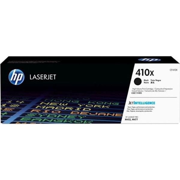HP TONER 410X (CF410X) musta - aito värikasetti HP Color LaserJet Pro M377/M452/MFP M477 -tulostimille
