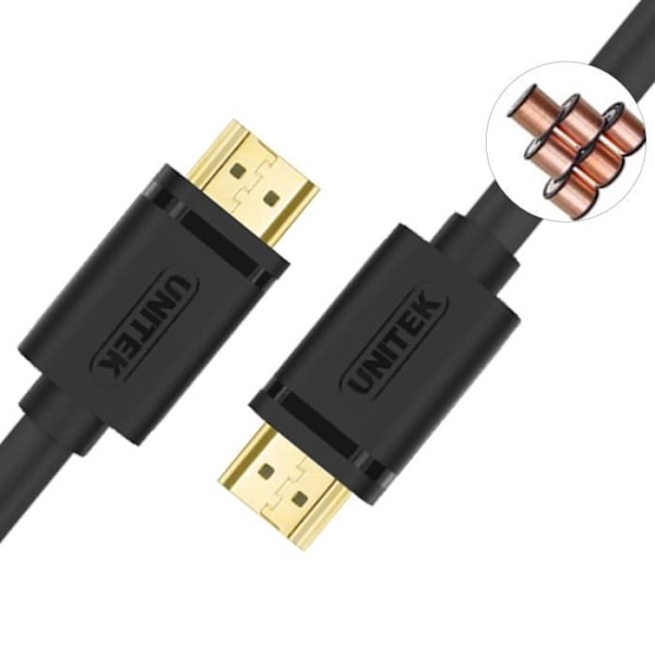 Unitek HDMI - HDMI 2M Musta (Y-C138) Kaapeli audio- ja videotallennukseen