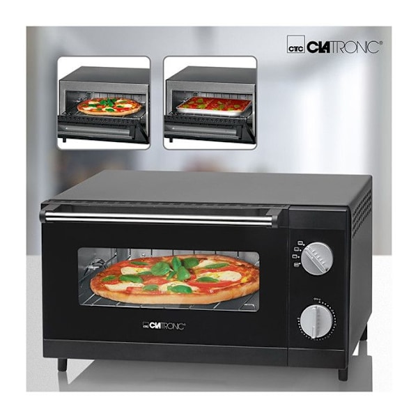 Mini pizzaovn 12L Clatronic MPO 3520 Sort