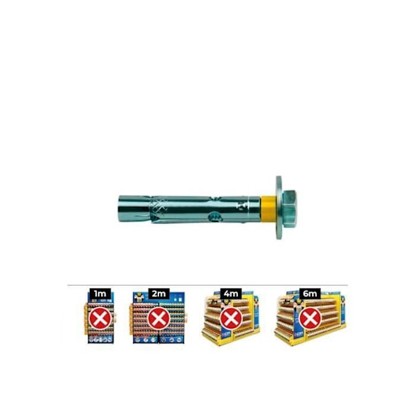 ALLMÄN - Box med 50 st Zink Dt14-C M 10 X 100 skruvar - Celo