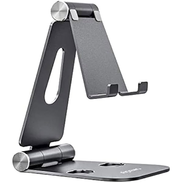 AISENS MS2PXL-094 XL justerbar bordstand (2 drejninger) til TELEFON/Tablet, grå Grå