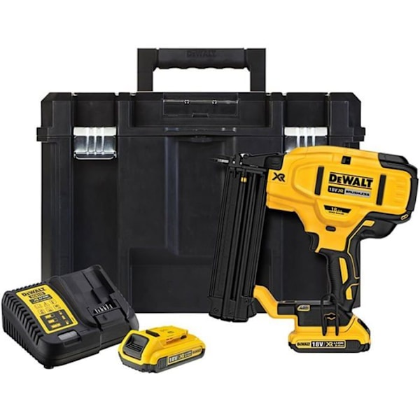 18V langattomasti toimiva viimeistelynaulain 18Ga - DEWALT DCN680D2 - 2 kpl 2Ah akkua