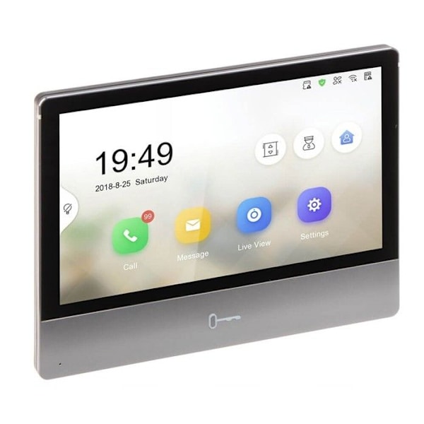 7" PoE Sort Touchskærm IP Video Monitor - Hikvision Sort