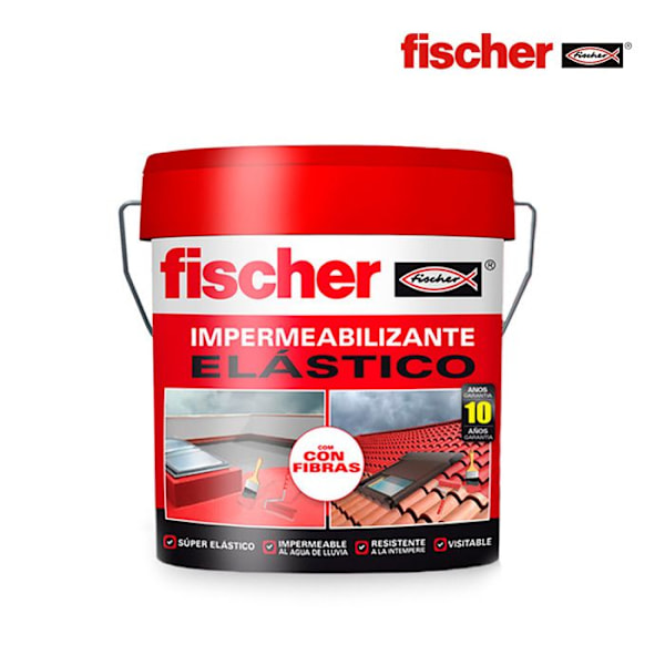 Vandtæt 4l grå med fibre 547158 fischer