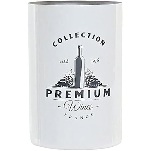 Flaskkylare DKD Home Decor Rostfritt stål (12 x 12 x 18 cm) Vit