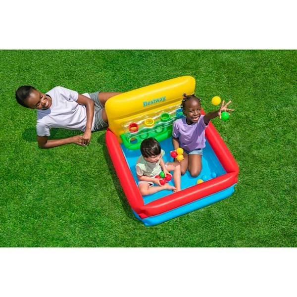 Bestway Uppblåsbar Barnpool med Bollar 104x94x61 cm +2 År Trädgård 52546 POOL MED BOLLAR - BOLLSTRUKTUR Flerfärgad
