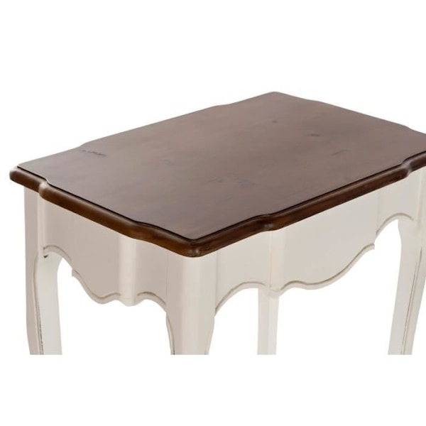 redeborde romantisk stil, traditionel hvid, paulownia brun 60 cm