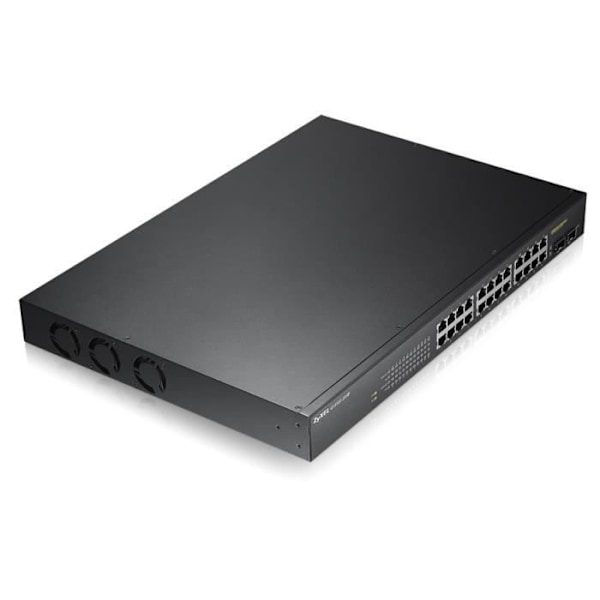 Administreret netværksswitch - ZyXEL - GS1900-24HP - 24 Gigabit-porte - PoE - 2 SFP-pladser