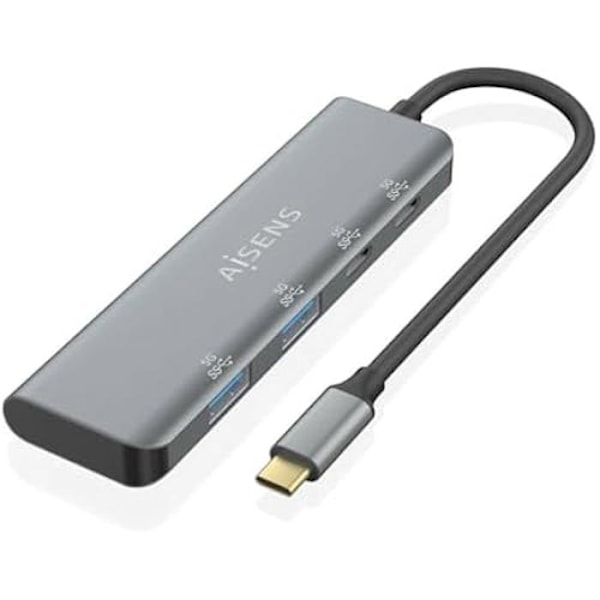 USB-hub - AISENS - A109-0763 - Grå - 6x11,5x4 cm