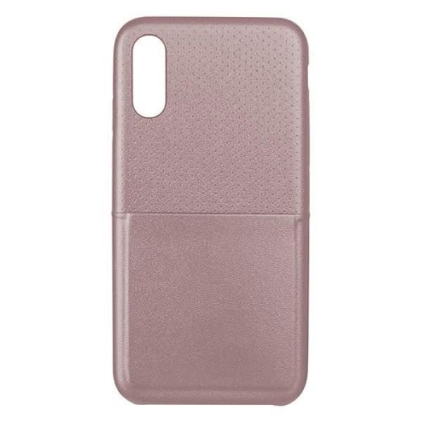 Telefonbeskyttelse - Dots - Iphone X/Xs - Blød - TPU - Syntetisk Læder Rosa