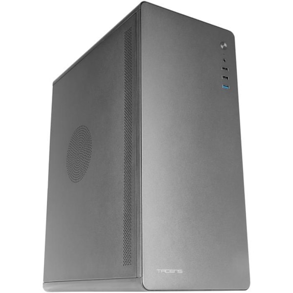 Tacens ENSIS ATX PC-taske - Ultra-robust metalstruktur - Ultra-støjsvag 120 mm FDB-blæser Sort