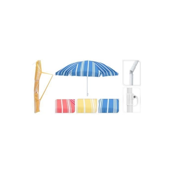Strandparaply - PROBUILDER - Randig 180cm - Associerade färger - Unisex - Vuxen Blandade färger