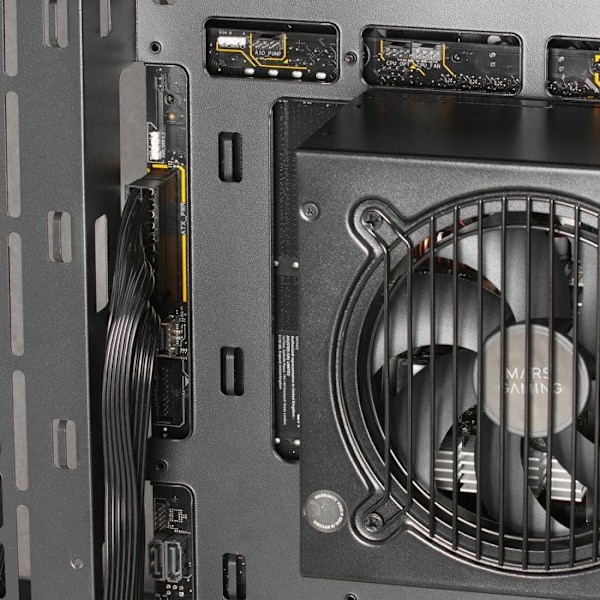 ATX-sag - Mars Gaming - MC-3TCORE - Triple Tempereret Glas - Dobbelt Kammer - Hvid