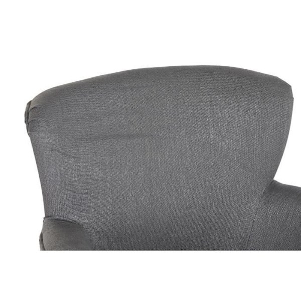 mörkgrå trädstol i polyester
