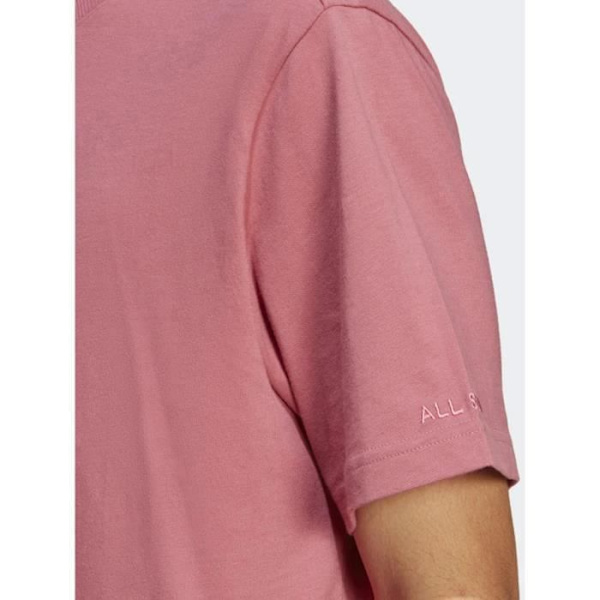 Lyhythihainen t-paita M all szn t - Adidas - Pinkki - 100% puuvillaa Rosa M