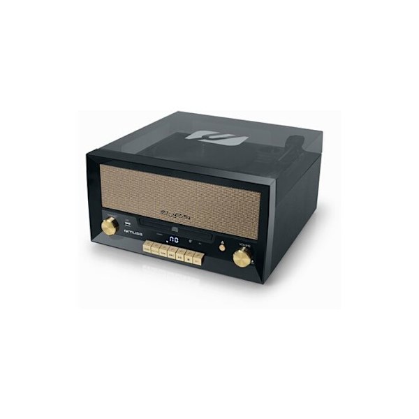 Muse skivspelare TURNTABLE MT-110B BT CD USB RADIO Svart