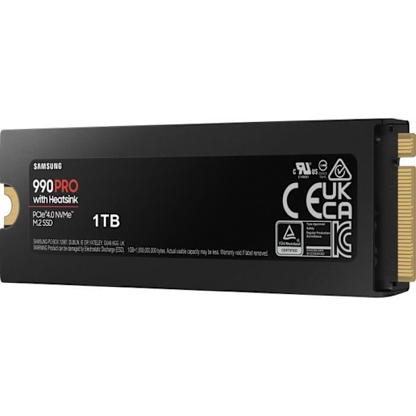 SAMSUNG Sisäinen SSD 990 PRO jäähdytyselementillä 1TB MZ-V9P1T0GW