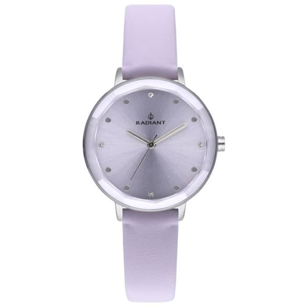Dameur RADIANT KATRINE RA467609 - Analog Quartz - Lilla læderrem og sølv urkasse