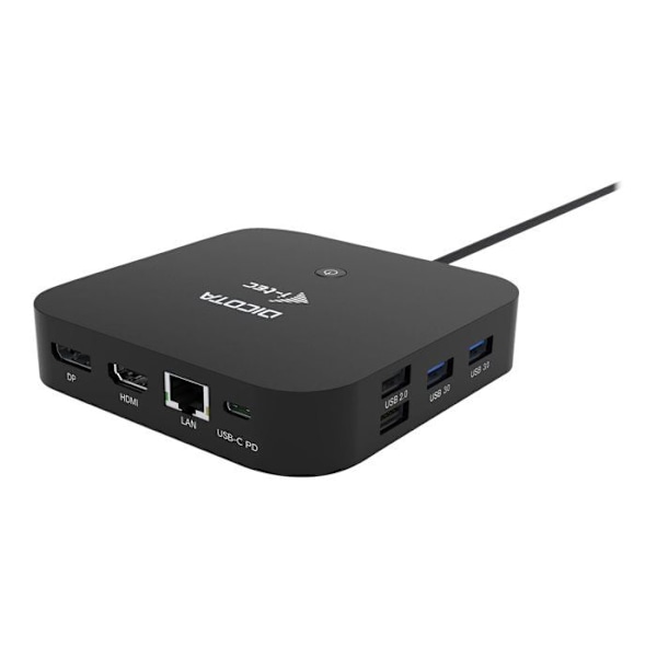 USB-C 11-in-1 - DICOTA - 5K HDMI/DP - 100W virransyöttö - Monipuolinen liitettävyys