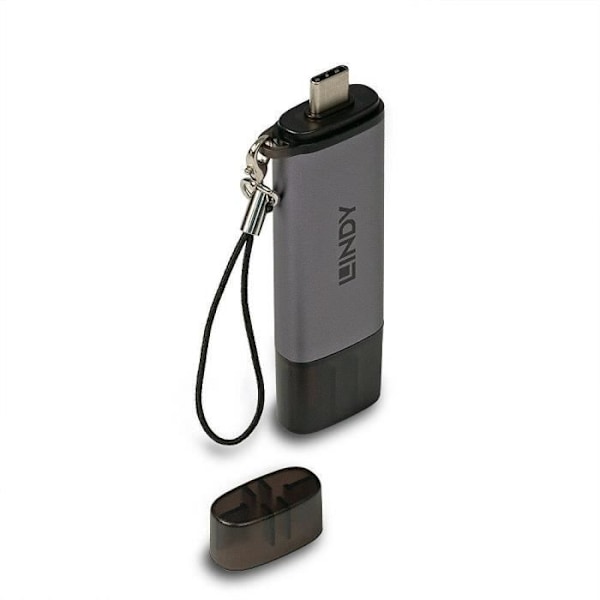 USB 3.2 Type C JA A SD/MicroSD-kortinlukija