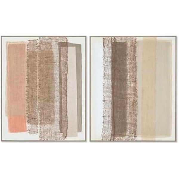 Målning - HOME ESPRIT - Urban - Flerfärgad - 2 enheter - 82,3 x 4,5 x 102 cm mångfärgad