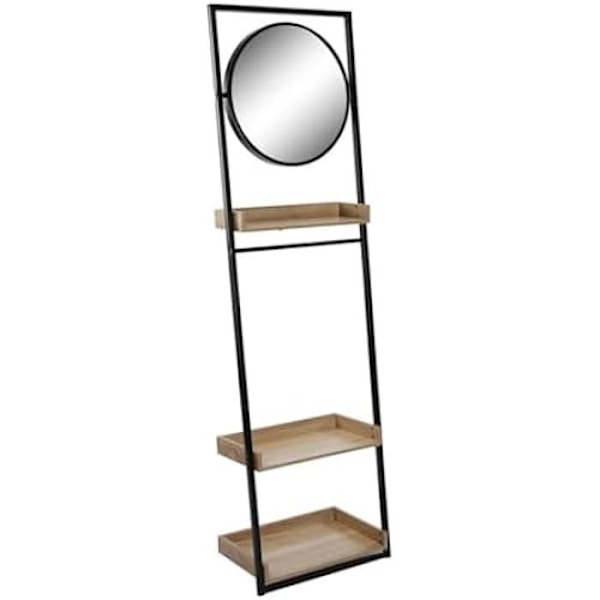 Badeværelseshylde - VERSA - MDF træspejl - 30,5 x 180 x 52 cm - Flerfarvet - Moderne Flerfärgad