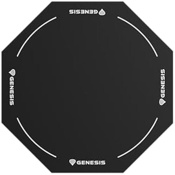 GENESIS TELLUR 400 kahdeksankulmainen lattiamatto - Harmaa - 100cm halkaisija - Toimisto - Synteettinen