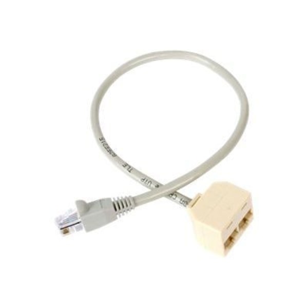 RJ45-adapter - STARTECH - Cat5 / Cat 5e - Ethernet-fördelare 2 till 1 - 1x RJ45 (H) - 2x RJ45 (F)